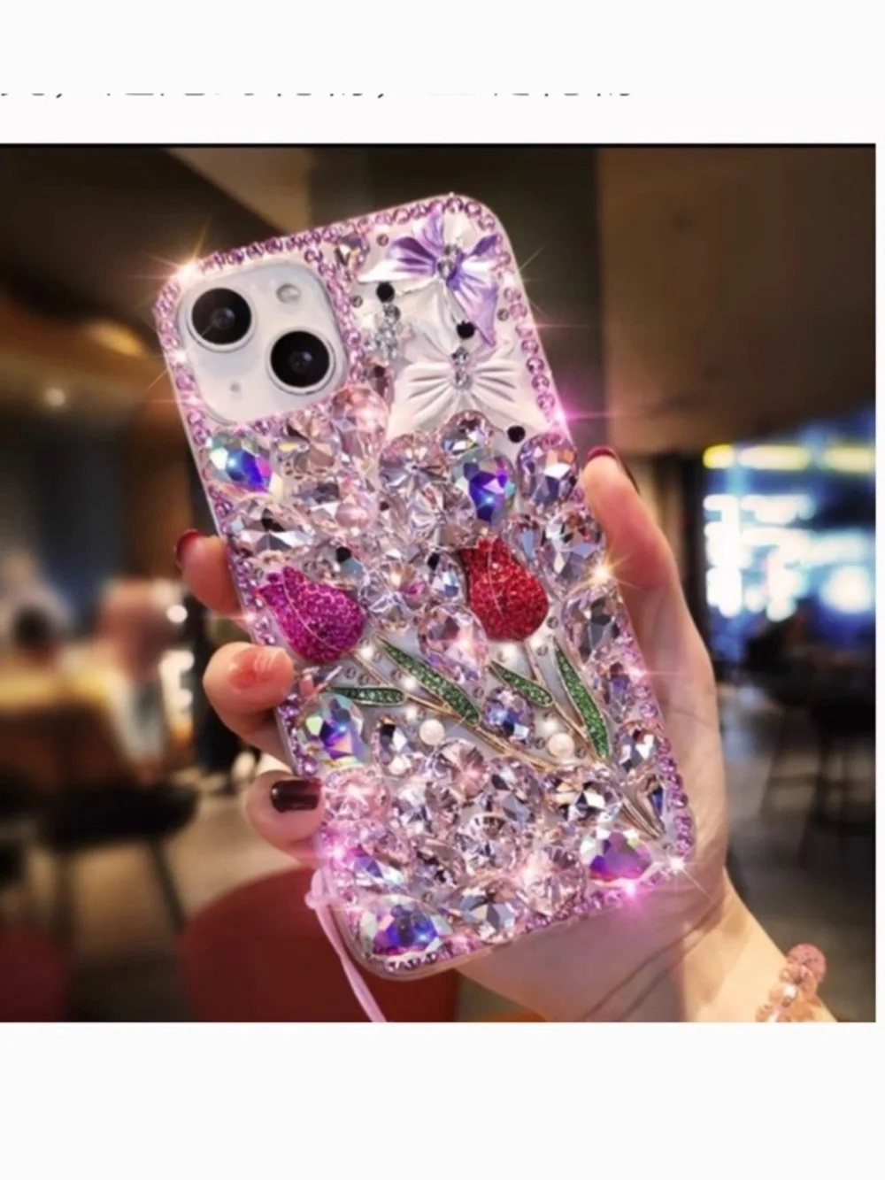 N/A rhinestones iphone